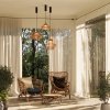 Nowoczesna lampa wisząca LED Maytoni Namiki MOD465PL-L12BK1 Drewniana jadalniana nad stół